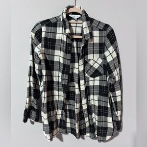 Old Navy Black and White Checkered Men's Shirt